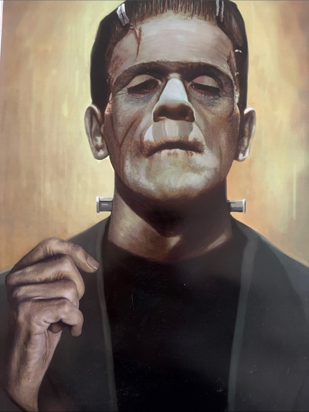 Frankenstein Portrait Wall Art print 12x18